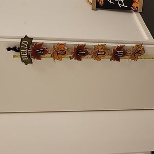 Fall/Autumn Decor 2 Wall hangings and 1 table top